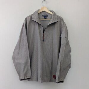Vintage Structure Grey Corduroy Quarter Zip Pullover‎ Cargo Gorpcore Y2K Mens  L